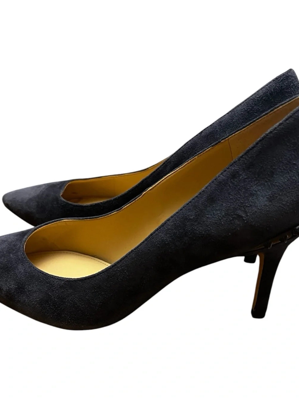 Sam Edelman Blue / gray Suede Pointed Toe spiked hell Pump stilettos size 7.5
